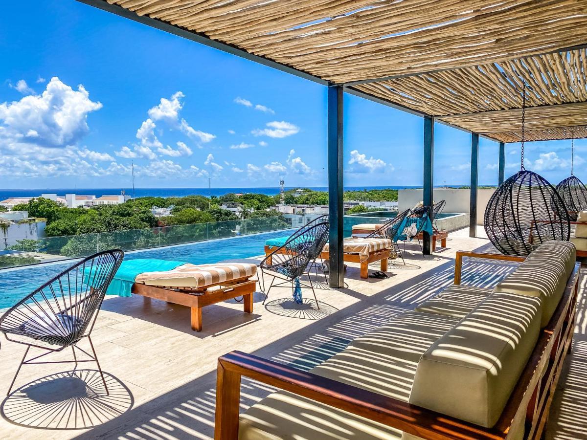 Big Studio At Kaab By The Beach With Roof Top Pool, Sauna And Jacuzzi Near Paseo Del Carmen Mall Playa del Carmen Exterior photo