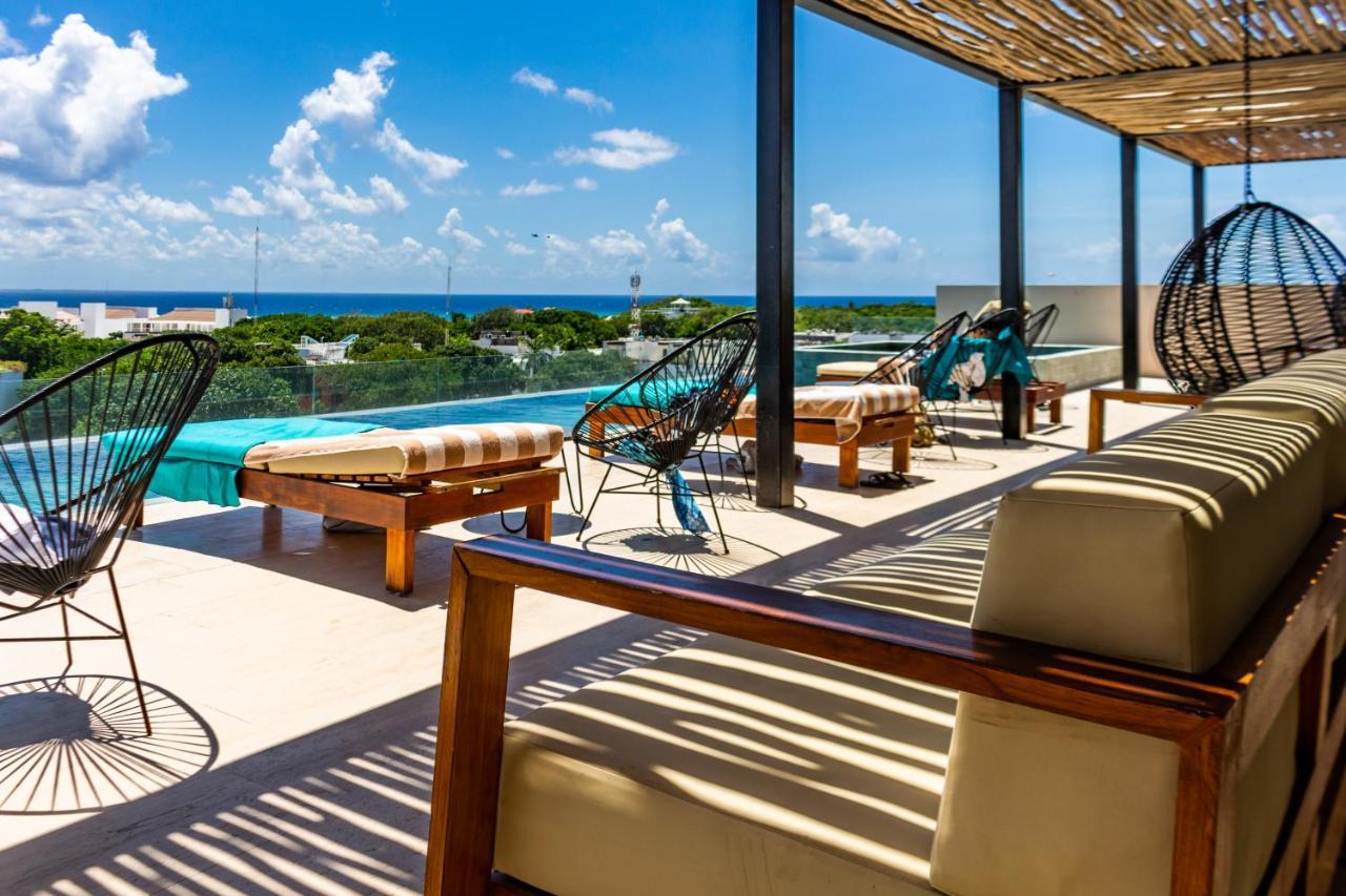 Big Studio At Kaab By The Beach With Roof Top Pool, Sauna And Jacuzzi Near Paseo Del Carmen Mall Playa del Carmen Exterior photo